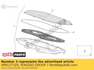 aprilia AP8127324 protezione trasparente - Parte superiore