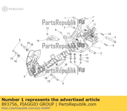 Aprilia 893756, Houder, OEM: Aprilia 893756