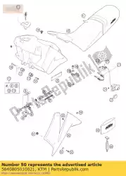 Ici, vous pouvez commander le becquet l / s duke blanc 02 auprès de KTM , avec le numéro de pièce 5840805010021: