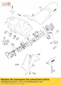 ktm 5840805010021 becquet l / s duke blanc 02 - La partie au fond