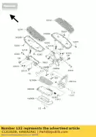 132E0608, Kawasaki, bullone-flangiato-piccolo, 6x vn1500-g kawasaki vn 1500 1998 1999 2000 2001 2002 2003, Nuovo