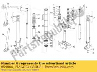 854000, Piaggio Group, buisson inférieur aprilia moto-guzzi  mxv rxv rxv sxv stelvio sxv zgulze00, zgulzg00, zgulzu01 450 550 1200 2006 2008 2009 2010 2011 2016 2017, Nouveau