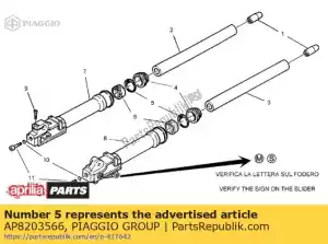 Piaggio Group AP8203566 stop ring - Onderkant