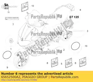 Piaggio Group 65652500A2 