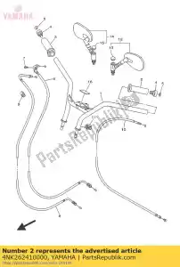 Yamaha 4NK262410000 grip (links) - Onderkant