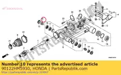 Aqui você pode pedir o parafuso b, pivô em Honda , com o número da peça 90122HM5930: