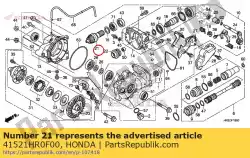 Aqui você pode pedir o engrenagem, fr. Pinhão (13t) em Honda , com o número da peça 41521HR0F00: