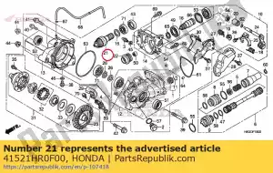 honda 41521HR0F00 gear, fr. pinion (13t) - Bottom side