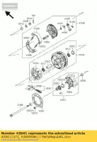 420411371, Kawasaki, sprocket-hub,39t kawasaki w  a c zephyr 750 w650 650 , New