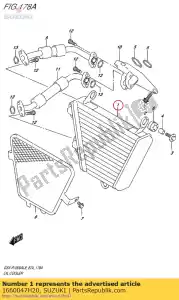 suzuki 1660047H20 refroidisseur, huile - La partie au fond