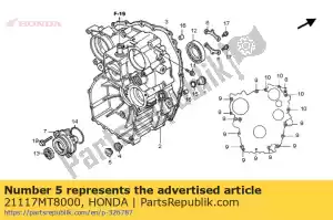 Honda 21117MT8000 tapa, bomba de aceite de barrido - Lado inferior