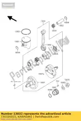 Qui puoi ordinare biella kx125-m1 da Kawasaki , con numero parte 130320010: