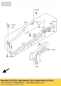 kawasaki 92153S563 bullone ksf400a6f - Il fondo