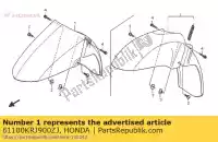 61100KRJ900ZJ, Honda, garde-boue, fr * r302m * honda fes pantheon  fes125 125 , Nouveau