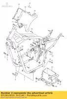 0910610019, Suzuki, boulon suzuki gsf gsx gv rg vs vx 250 600 750 800 1100 1200 1400 1985 1986 1987 1988 1989 1990 1991 1992 1993 1994 1995 1996 1997 1998 1999 2000 2001 2002 2003 2004 2005, Nouveau