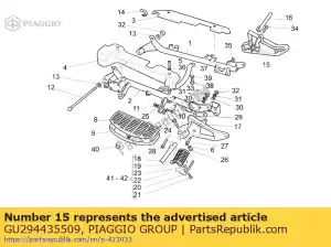 Piaggio Group GU294435509 supporto poggiapiedi rh - Il fondo