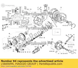 Qui puoi ordinare molletta da Piaggio Group , con numero parte L5660099: