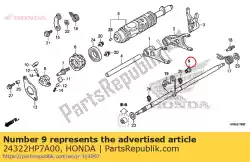 Tutaj możesz zamówić ko? Nierz, manetka od Honda , z numerem części 24322HP7A00: