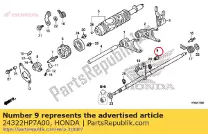 Honda 24322HP7A00 colarinho, shifter - Lado inferior