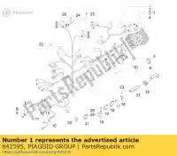 642595, Piaggio Group, chicote de cabos piaggio mp 125 300 2010 2011, Novo