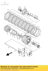 Qui puoi ordinare primavera, frizione da Suzuki , con numero parte 2141301H00: