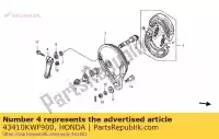 43410KWF900, Honda, Arm, rr. brake honda cbf 125 2009 2010 2011 2013, New