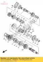 3LD151630000, Yamaha, alojamento, rolamento 1 yamaha xtz supertenere super tenere 750, Novo