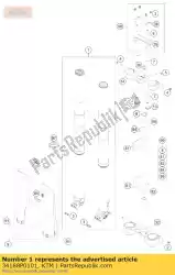 Tutaj możesz zamówić widelec 125/150 sx 2016 od KTM , z numerem części 34188P0101: