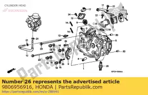 honda 9806956916 plug, spark (dpr6ea9) (ngk) - Bottom side