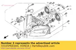 Qui puoi ordinare rimani, staffetta da Honda , con numero parte 33105MEE000: