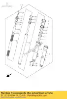 5113127G00, Suzuki, rurka zewn?trzna, prawa suzuki dl vstrom  u3 dl650 v strom 650 , Nowy