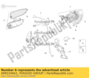 aprilia AP8224661 indicatore di direzione rh r.lens - Lato superiore