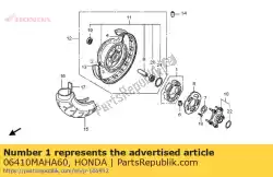 Ici, vous pouvez commander le jeu d'amortisseurs, roue auprès de Honda , avec le numéro de pièce 06410MAHA60: