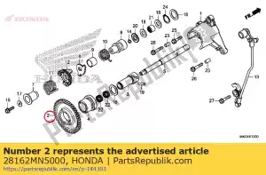 honda 28162MN5000 gear, reverse idle(46t) - Bottom side