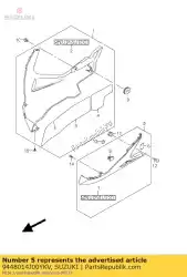 Here you can order the cowling comp,un from Suzuki, with part number 9448014J00YKV: