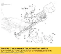 62459400DE, Piaggio Group, Pokrywa baga?nika     , Nowy