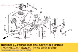 buis, adempauze van Honda, met onderdeel nummer 17544MBG000, bestel je hier online: