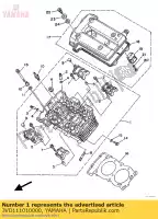 3VD111010000, Yamaha, cilinderkop yamaha tdm 850, Nieuw