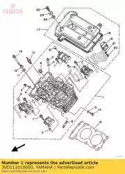 Ici, vous pouvez commander le culasse assy auprès de Yamaha , avec le numéro de pièce 3VD111010000: