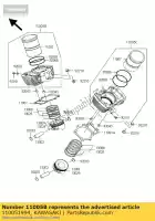 110051994, Kawasaki, motore a cilindro, fr vn1600-a1 kawasaki vn 1600 2003 2004, Nuovo