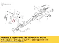 AP8146783, Piaggio Group, Béquille centrale aprilia  atlantic scarabeo 125 200 250 300 2003 2004 2005 2006 2007 2008 2009 2010 2011, Nouveau