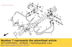 Ici, vous pouvez commander le cordon, haute tension (2) auprès de Honda , avec le numéro de pièce 30732MFAD01: