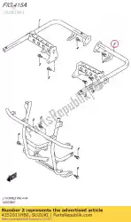 Here you can order the footrest comp, from Suzuki, with part number 4352011HB0: