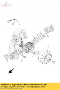 yamaha 5RU814100000 stator assy - La partie au fond