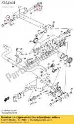 Here you can order the seal,rr spnsn a from Suzuki, with part number 5125531G00: