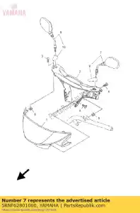 yamaha 5RNF62801000 achteruitkijkspiegel assy (lef - Onderkant