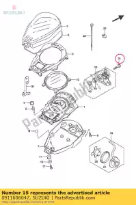 suzuki 0911606047 bullone - Il fondo