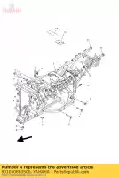 901050880500, Yamaha, bout, sluitring yamaha yfm bear tracker x bruin yfmb big 250 24, Nieuw