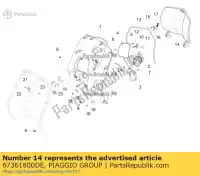 67361800DE, Piaggio Group, Ribaltina verniciata     , Nuovo