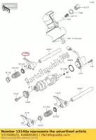 131400623, Kawasaki, 01 fork-shift, input kawasaki  800 2017 2018 2019 2020 2021, Novo